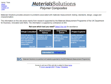 Tablet Screenshot of materialssolutions.info